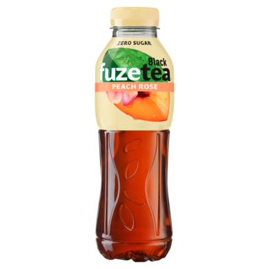 FUZETEA Zero energiamentes őszibarack- és rózsaízű üdítőital édesítőszerekkel