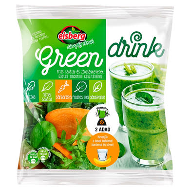 Eisberg Green Drink friss saláta- és zöldségkeverék ízletes smoothie készítéséhez