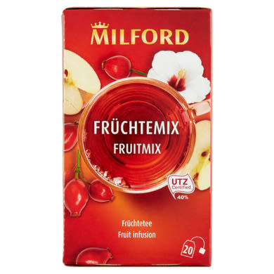 Milford Fruitmix vegyes gyümölcs ízű gyümölcstea-keverék 45 g