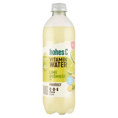 Hohes C Vitamin Water Protect lime-gyömbér ízesítésű, gyümölcs-tartalmú szénsavas üdítőital 0,5 l
