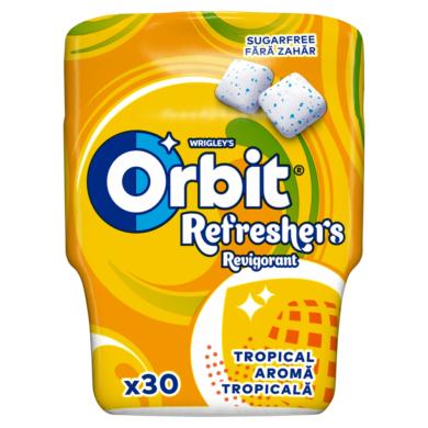 Orbit Refreshers Tropical gyümölcsízű cukormentes rágógumi édesítőszerrel