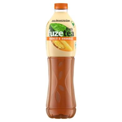 FUZETEA Mangó-Ananász szénsavmentes üdítőital fekete tea kivonattal cukorral & édesítőszerrel 1,5 l