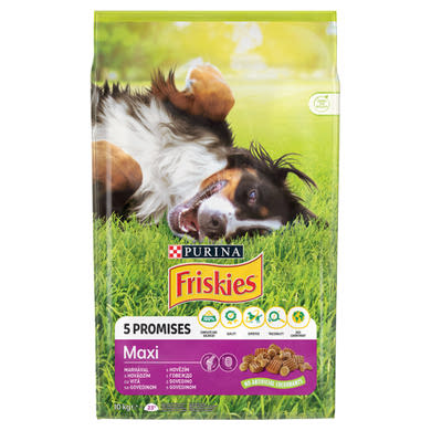 Friskies Maxi száraz kutyaeledel marhával