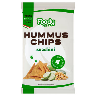 Foody Free hummus chips cukkinivel