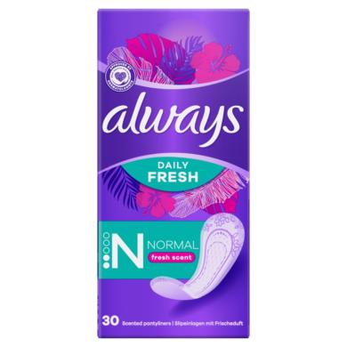 Always Dailies Normal Fresh Protect Friss illattal Tisztasági Betét, 30 db