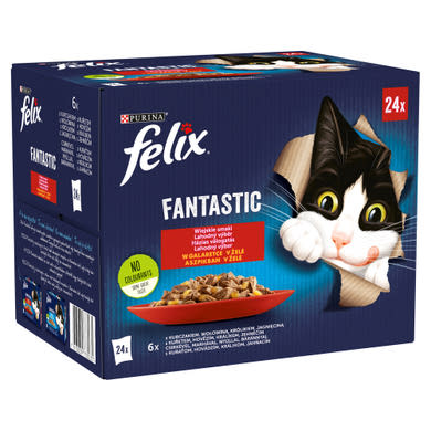 Felix Fantastic macska tasak MP házias válogatás aszpik 24x85g