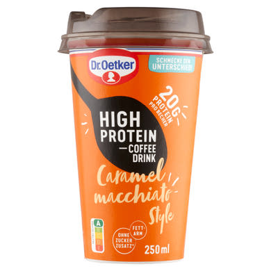 Dr. Oetker, High Protein-Coffee drink karamella macchiato,