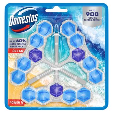 Domestos Power 5 Ocean WC frissítő blokk 3 x