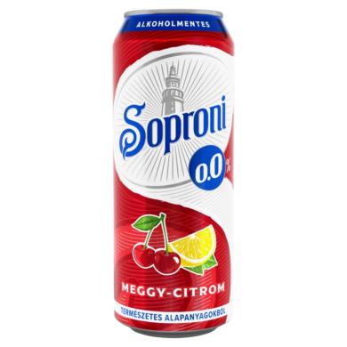Soproni meggy-citromos alkoholmentes sörital 0,0%