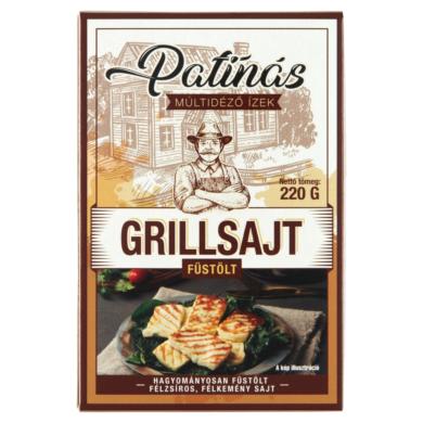 Patinás füstölt grillsajt