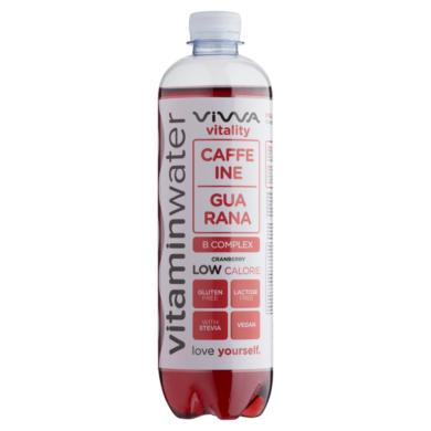 Viwa Vitaminwater Vitality vörös áfonyás csökkentett energiatartalmú szénsavmentes üdítőital