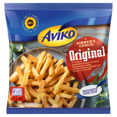 Aviko Original elősütött és gyorsfagyasztott hasábburgonya