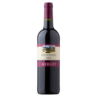 Ribeaupierre Merlot francia száraz vörös bor 13% 0,75 l