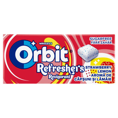 Orbit Refreshers eper- és citromízű cukormentes rágógumi édesítőszerrel