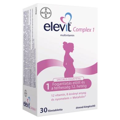 Elevit Complex 1 multivitamin, folsavval és Metafolin®-nal