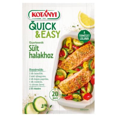 Kotányi Quick & Easy fűszerkeverék sült halakhoz