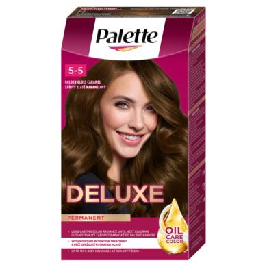 Palette Deluxe 5-5 ragyogó világosbarna intenzív krémhajfesték (555)