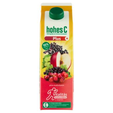 Hohes C Plus+ Antioxidáns Red Multivitamin 100% vegyes gyümölcsital