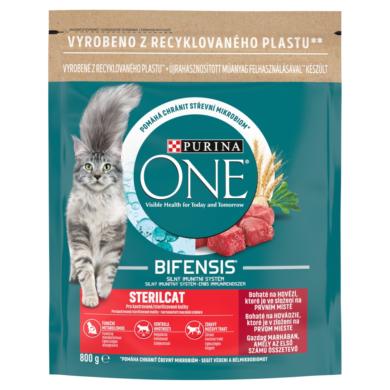 Purina One Bifensis marhában gazdag teljes értékű állateledel felnőtt macskák számára