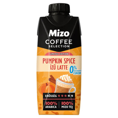 Mizo Coffee Selection UHT zsírszegény pumpkin spice ízű latte édesítőszerekkel