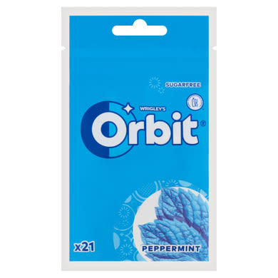 Orbit Peppermint mentaízű cukormentes rágógumi édesítőszerrel 21 db