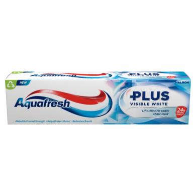 Aquafresh Plus Visible White fluoridos fogkrém