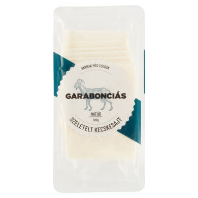 Garabonciás szeletelt, natúr, zsíros, félkemény sajt kecsketejből, szeletelt,