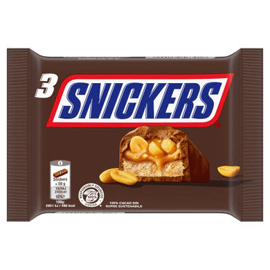 Snickers karamellás földimogyorós krémes szelet földimogyoró darabokkal 3 x  (1)