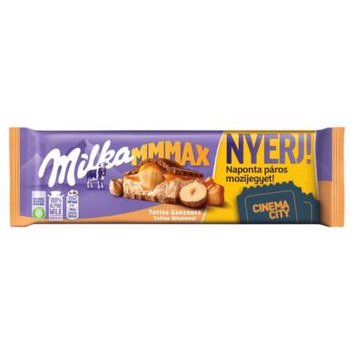 Milka alpesi tej felhasználásával készült tejcsokoládé karamell ízű tejes krémtöltelékkel