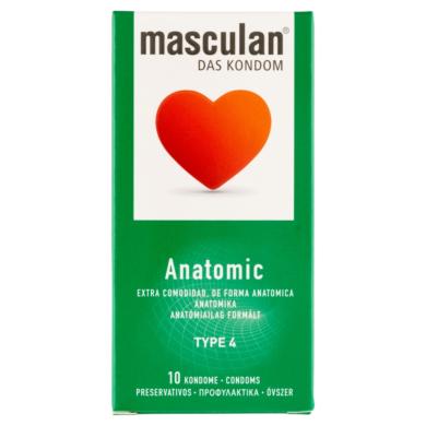 Masculan Anatomic anatómiailag formált síkosítóval ellátott rózsaszín gumióvszer