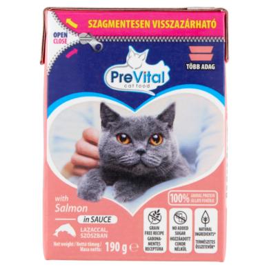 PreVital tetra nedves macskaeledel adult lazac szósz
