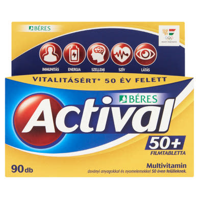 Béres Actival 50+ multivitamin filmtabletta
