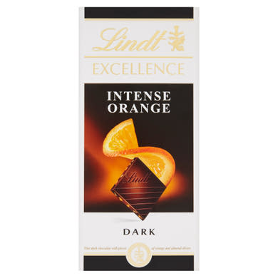 Lindt Excellence Intense Orange narancsos és mandulás étcsokoládé