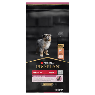 Pro Plan Medium Puppy Sensitive Skin lazacban gazdag száraz kutyaeledel