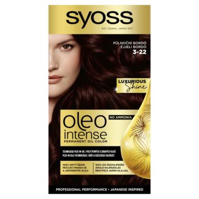 Syoss Color Oleo intenzív olaj hajfesték 3-22 Éjjeli bordó