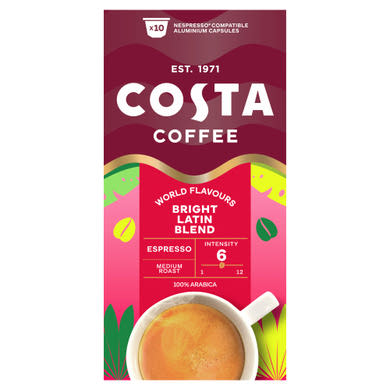 Costa Coffee Bright Blend Espresso őrölt-pörkölt kávé kapszulában