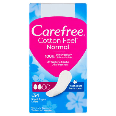 Carefree Cotton Feel tisztasági betét friss illattal