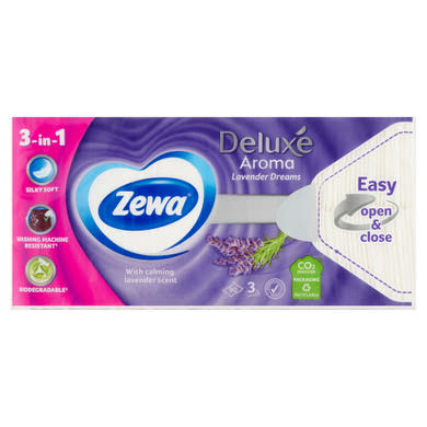 Zewa Deluxe Lavender Dreams illatosított papír zsebkendő 3 rétegű
