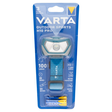 Varta Outdoor Sports H10 Pro robusztus fejlámpa 1 x 3 mm LED-el és két világítási szinttel