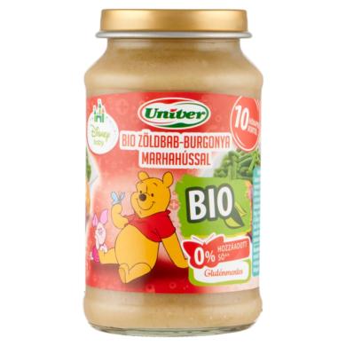 Univer zöldbab-burgonya marhahússal bébiétel 10 hónapos kortól