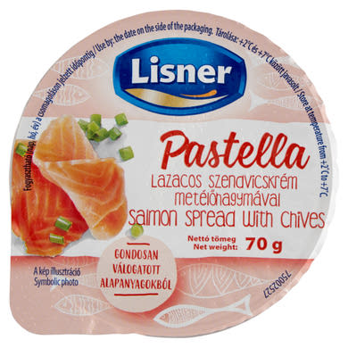 Lisner Pastella lazacos szendvicskrém metélőhagymával
