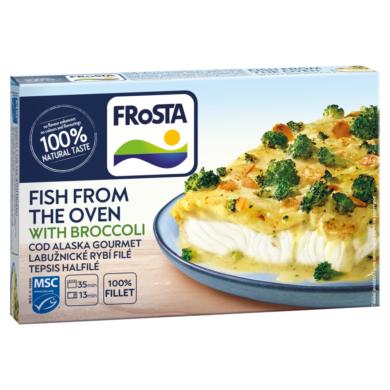 FRoSTA gyorsfagyasztott tepsis halfilé brokkolis szósszal