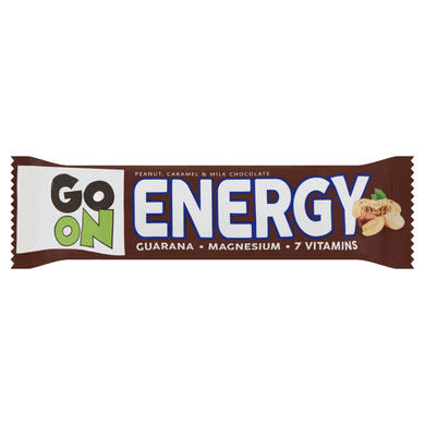 Sante Go On Energy földimogyorós és karamellás szelet tejcsokoládéval leöntve