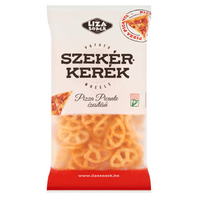 Liza Snack Szekérkerék pikáns pizza ízesítésű burgonyasnack