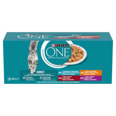 Purina One macska tasak MP hús& hal szósz 40x85g