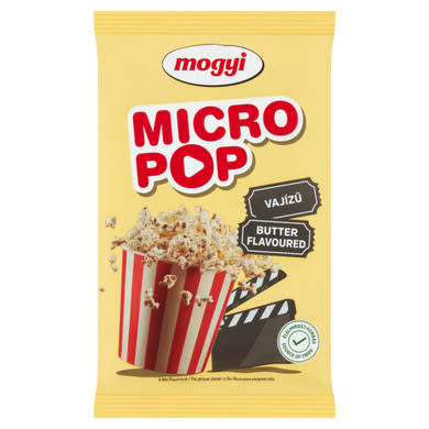 Mogyi Micro Pop vajas ízű, mikrohullámú sütőben elkészíthető pattogatni való kukorica
