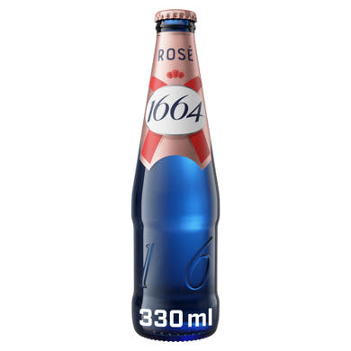 1664 Rosé málna ízű ízesített búzasör, bodza és málna gyümölcslével 4,5%