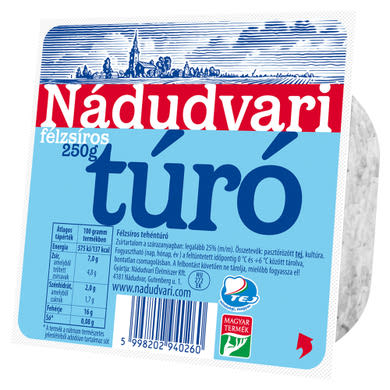 Nádudvari félzsíros túró
