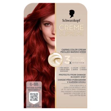 Schwarzkopf Creme Supreme tartós hajfesték /6-88 Vöröses sötétszőke - 1 db