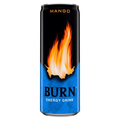 Burn szénsavas mangó ízű energiaital koffeinnel